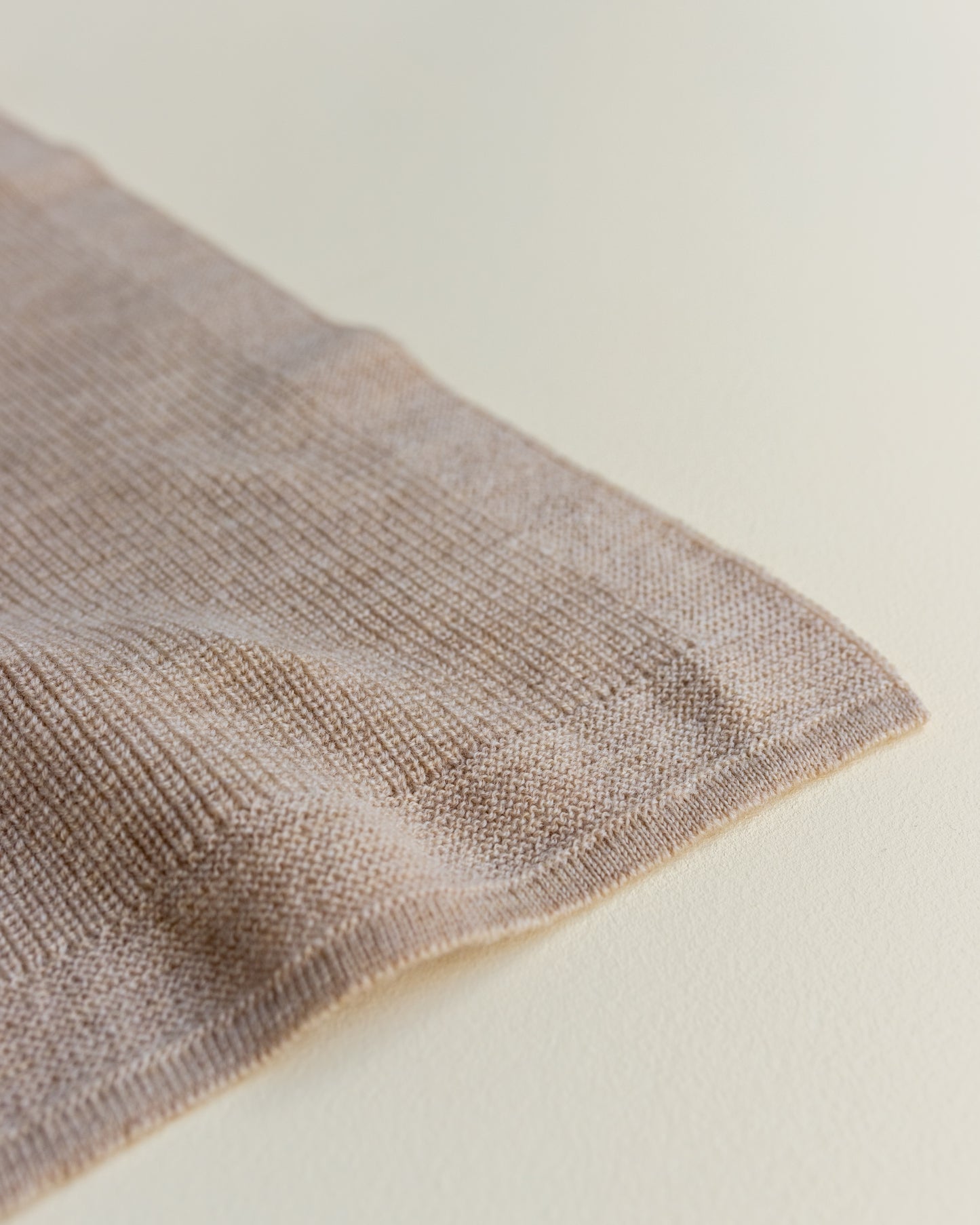 Strickdecke aus Merino FELIX SAND