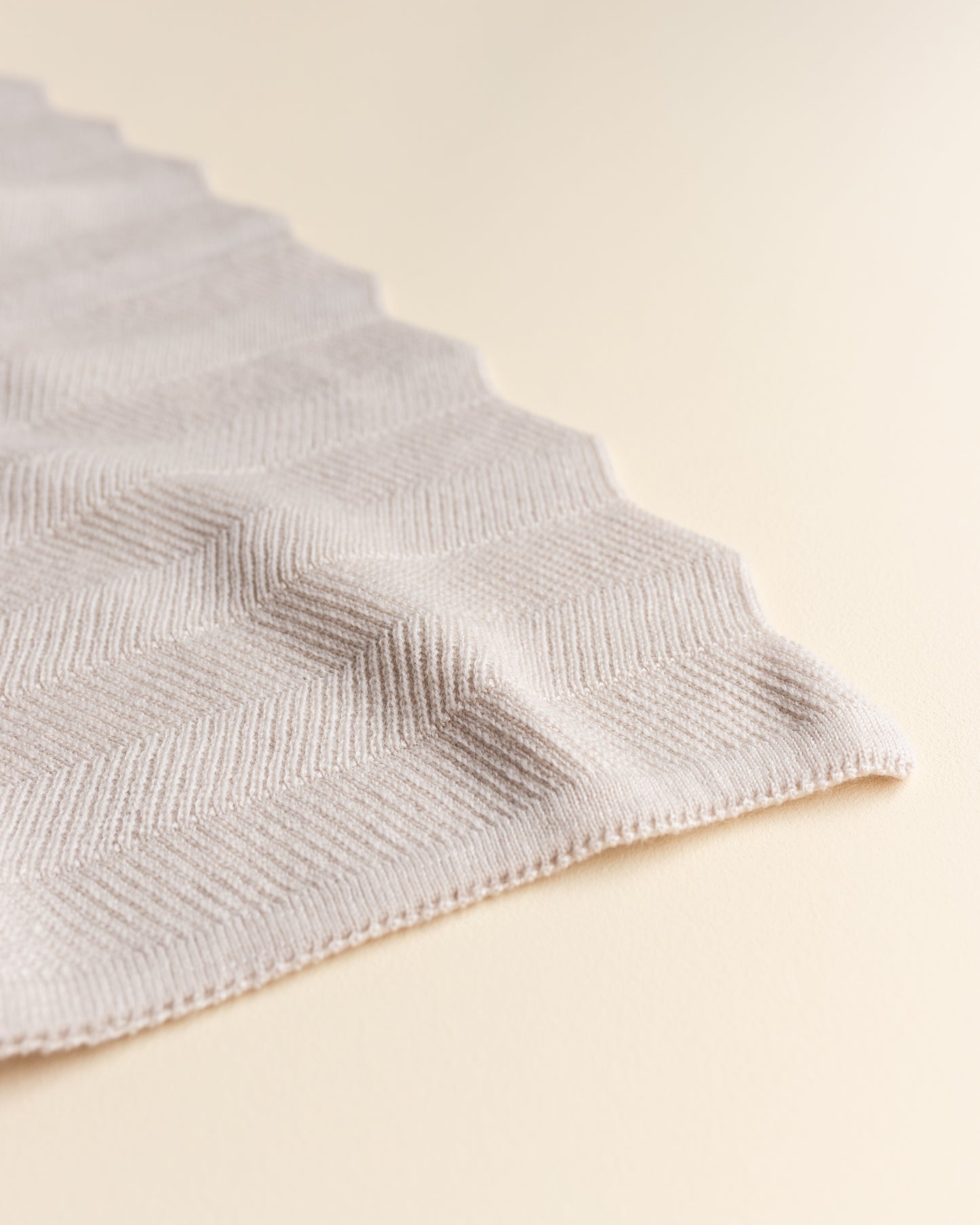 Strickdecke aus Merino FREDDIE OFFWHITE