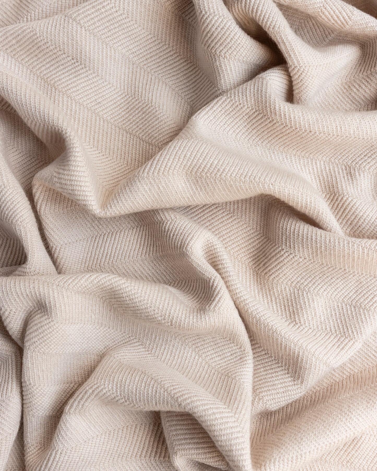 Strickdecke aus Merino FREDDIE OFFWHITE