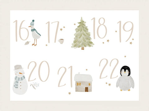 Adventskalender BÜGELBILDER