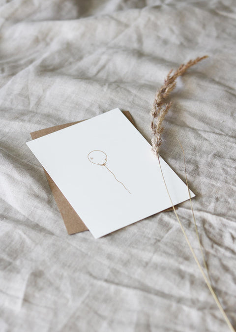Postkarte BALLOON NATURAL