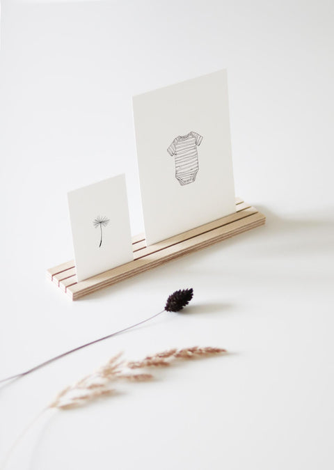 Postkarte ROMPER STRIPES Black&White