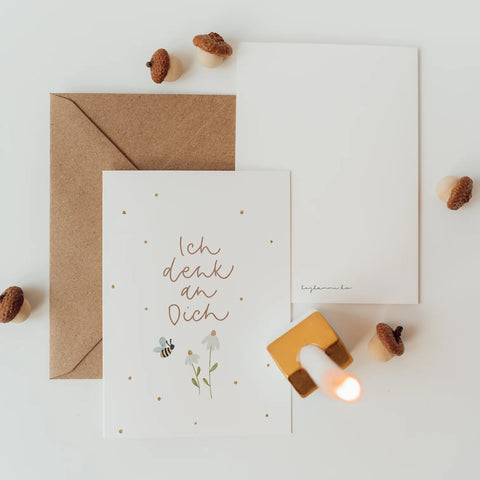 Postkarte ICH DENK AN DICH