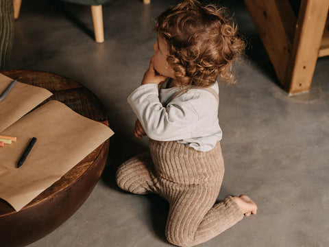 SILLY SILAS Leggings GRANNY TEDDY PEANUT