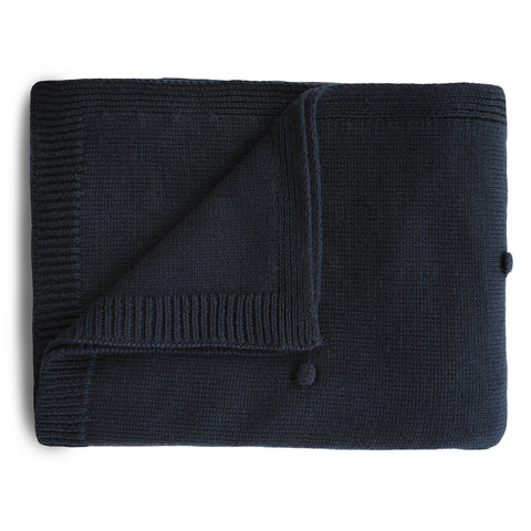 Strickdecke DOTS DARK NAVY