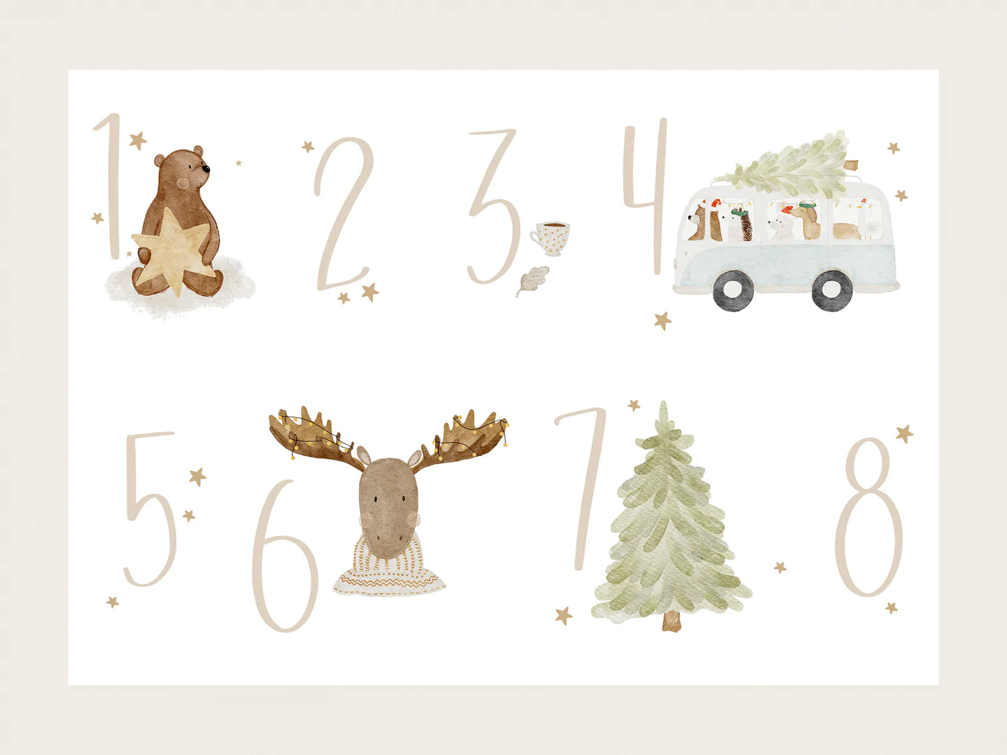 Adventskalender BÜGELBILDER