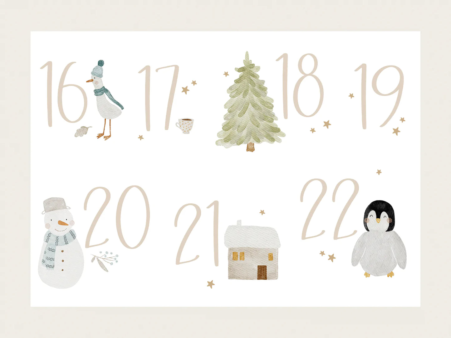 Adventskalender BÜGELBILDER