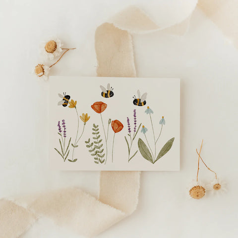 Postkarte WIESENBLUMEN