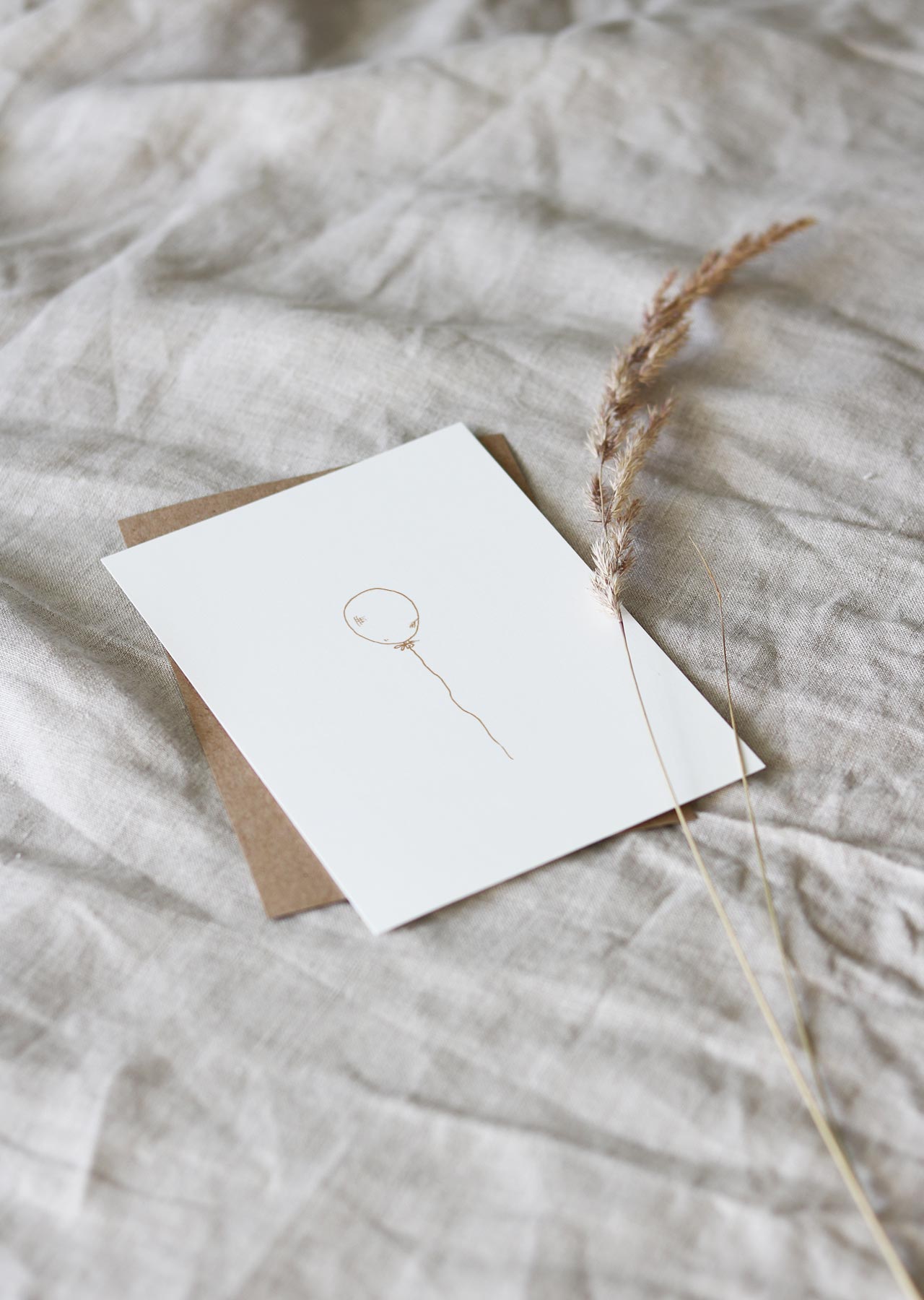 Postkarte BALLOON NATURAL