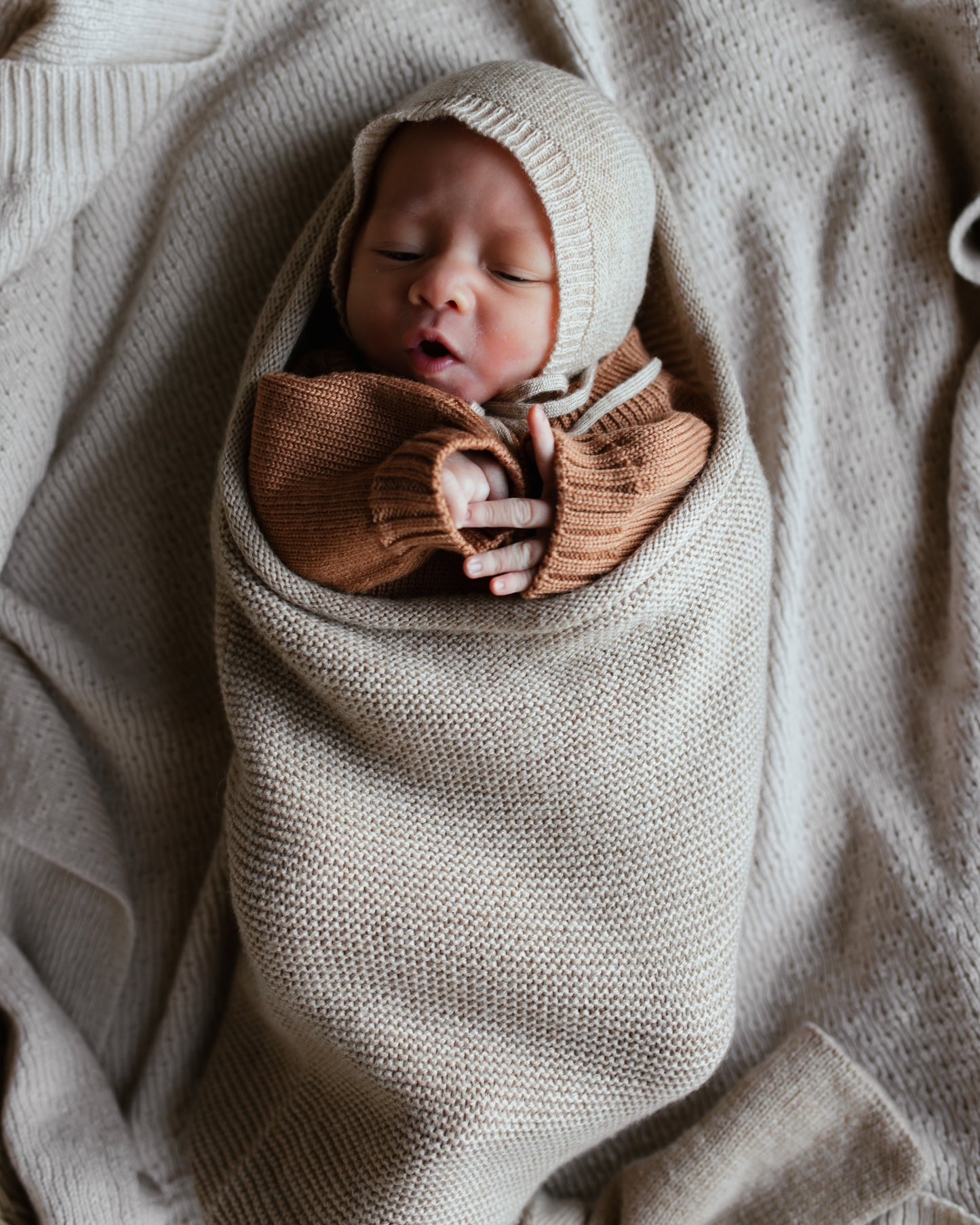 Bonnet NEWBORN SAND
