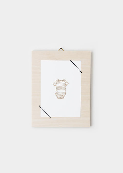 Postkarte ROMPER STRIPES NATURAL