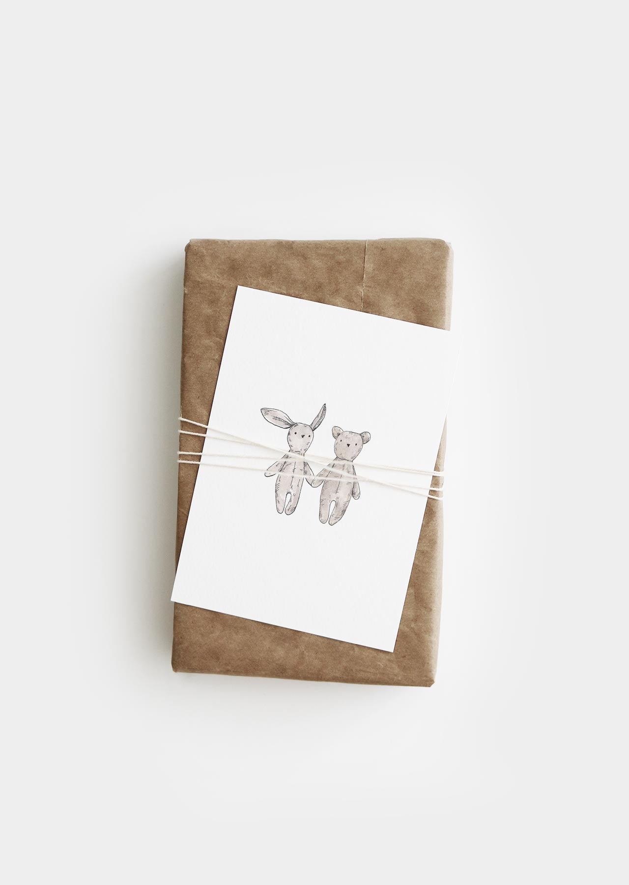 Postkarte TEDDY & RABBIT